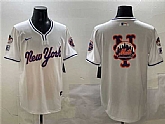 Men's New York Mets Team Big Logo White 2025 Spring Training Stitched Jersey,baseball caps,new era cap wholesale,wholesale hats